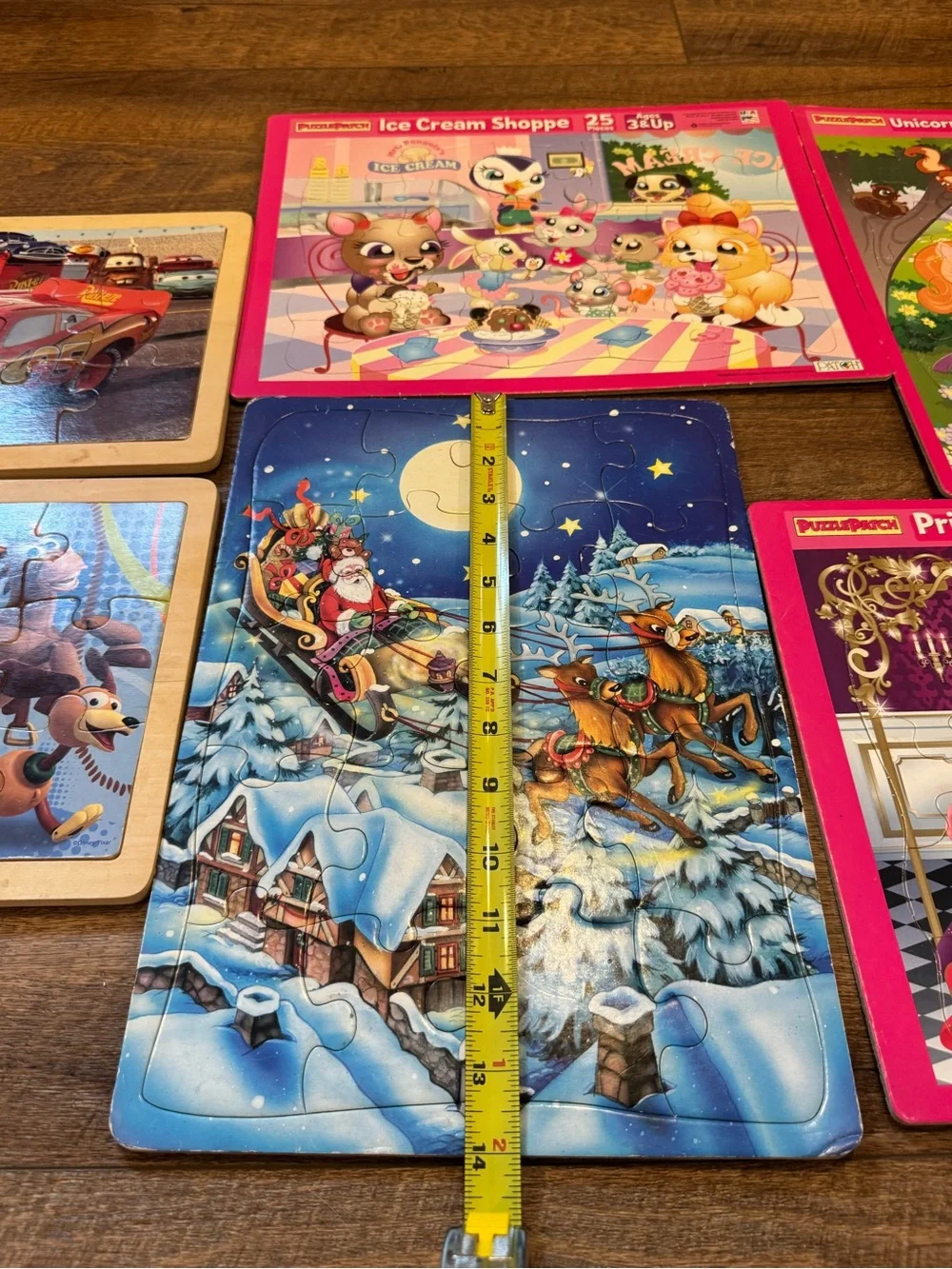 Kids Wooden Puzzle Lot Disney Pixar Melissa & Doug 6 Puzzles